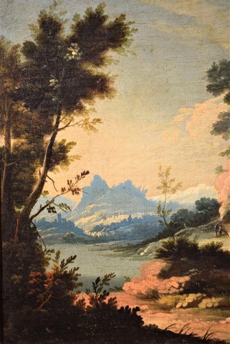 Paire de paysages vénitiens - Pietro Antonio Domenichini (1699-1743) - Romano Ischia
